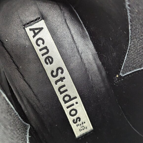 Acne Studios Women Jensen Suede Western Chelsea Point Toe Boots 7.5US EUR38 - Picture 11 of 12